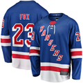 Jdoa NY.Rangers #23 Adam Fox Blue Home Breakaway Replica Jerseys