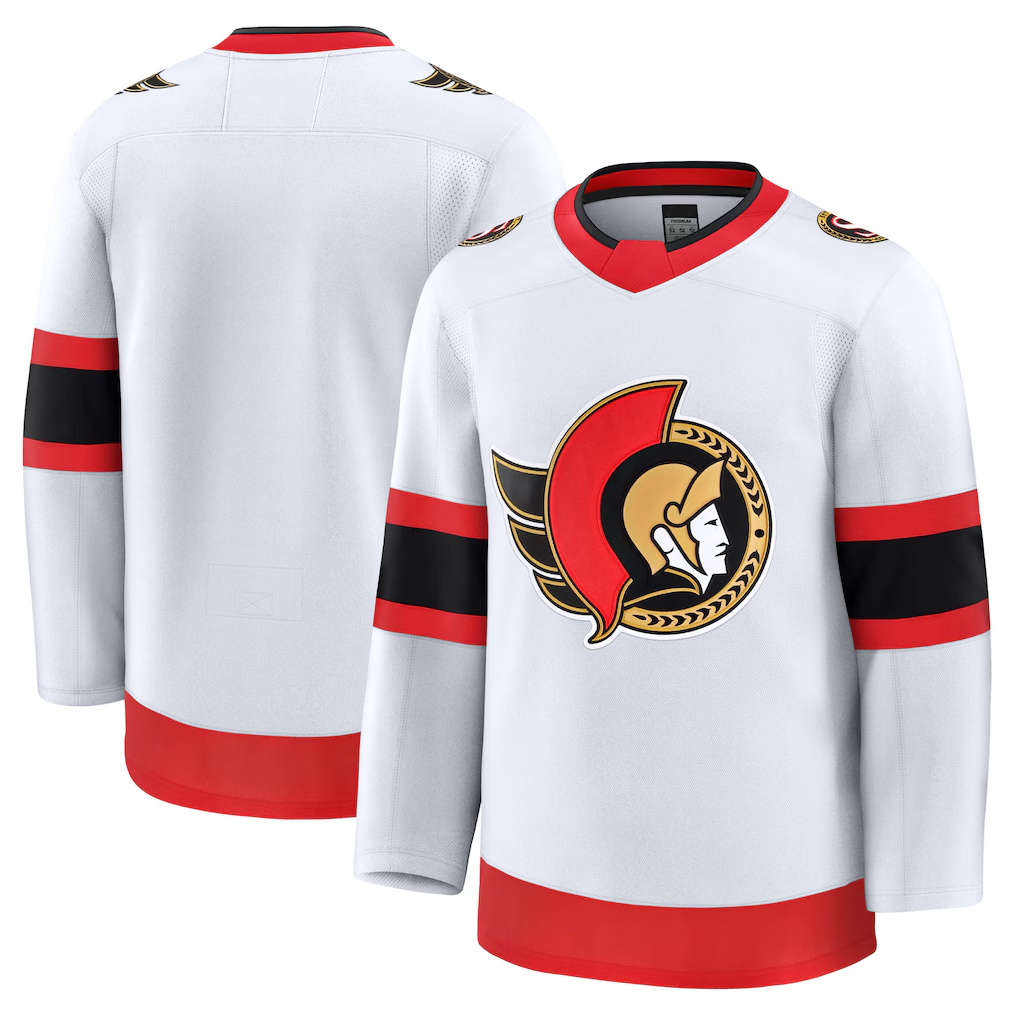 Jdoa O.Senators White Away Premium Jerseys