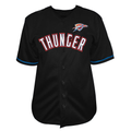 Jdoa OC.Thunder Black Big & Tall Pop Full-Button Stitched Jerseys