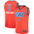 Jdoa OC.Thunder #2 Shai Gilgeous-Alexander Orange Fast Break Player Stitched Jerseys - Statement Edition
