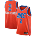Jdoa OC.Thunder #2 Shai Gilgeous-Alexander Orange Swingman Stitched Jerseys - Statement Edition