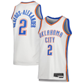 Jdoa OC.Thunder #2 Shai Gilgeous-Alexander White Swingman Stitched Jerseys - Association Edition