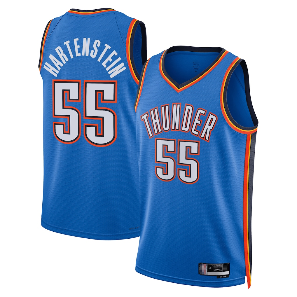 Jdoa OC.Thunder #55 Isaiah Hartenstein Blue Swingman Player Stitched Jerseys - Icon Edition