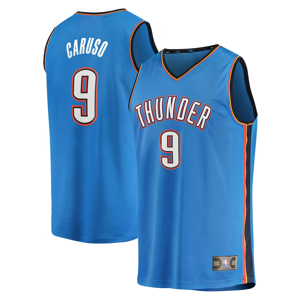 Jdoa OC.Thunder #9 Alex Caruso Blue Fast Break Replica Player Stitched Jerseys - Icon Edition