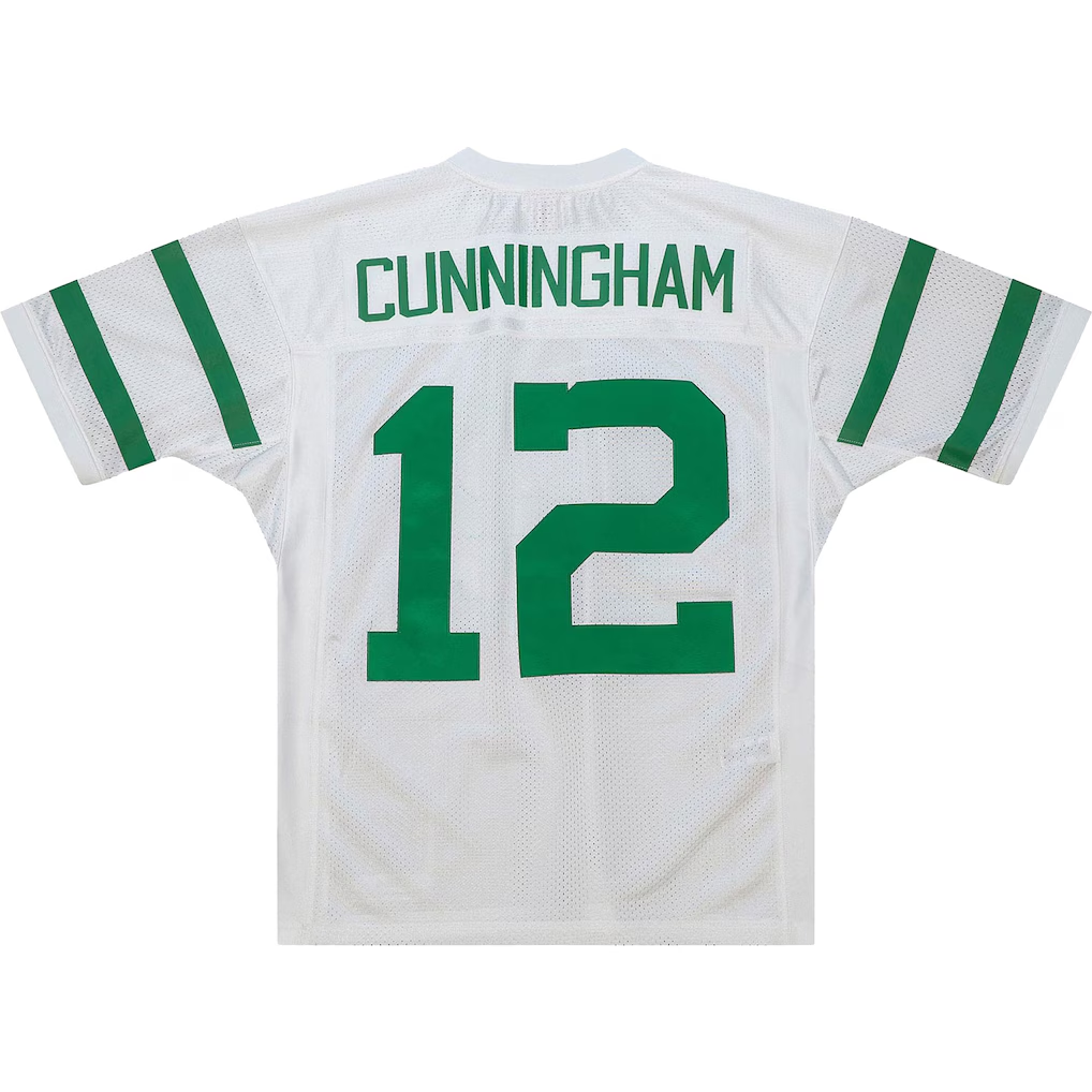 Jdoa P.Eagles 1994 #12 Randall Cunningham Mitchell & Ness White Authentic Throwback Retired Player Stitched Puhic Jersey