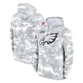 Jdoa P.Eagles Arctic Camo Salute to Service Pullover Hoodies Limited Game Blank Player Stitched Jerseys