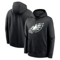 Jdoa P.Eagles Black LOGO Pullover Hoodies Home Game Stitched Jerseys