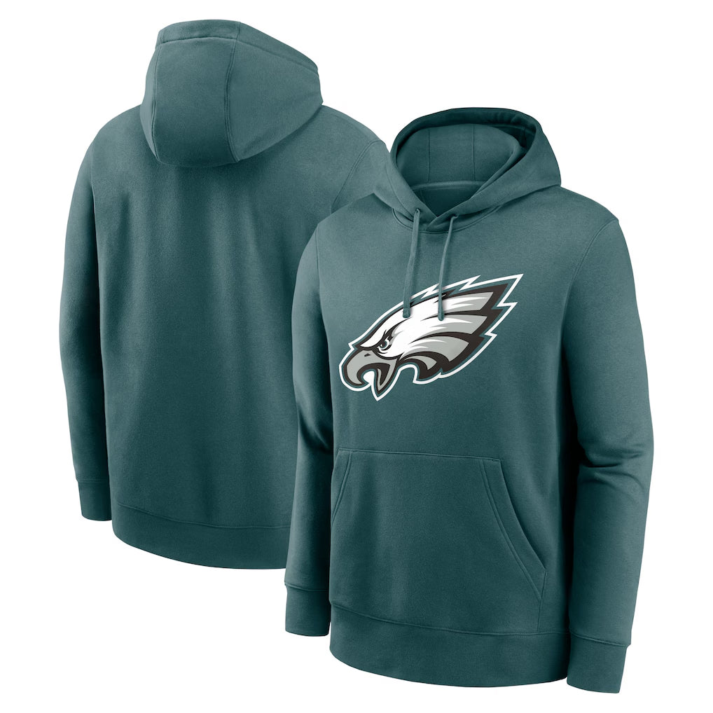 Jdoa P.Eagles Midnight Green Performance Pullover Hoodies Home Game Blank Player Stitched Jerseys