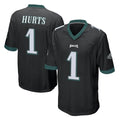 Jdoa P.Eagles #1 Jalen Hurts Player Black Home Game Stitched Jerseys