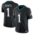 Jdoa P.Eagles #1 Jalen Hurts Player Black Vapor F.U.S.E. Limited Stitched Jerseys