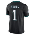 Jdoa P.Eagles #1 Jalen Hurts Player Limited Black Vapor F.U.S.E. Stitched Jerseys