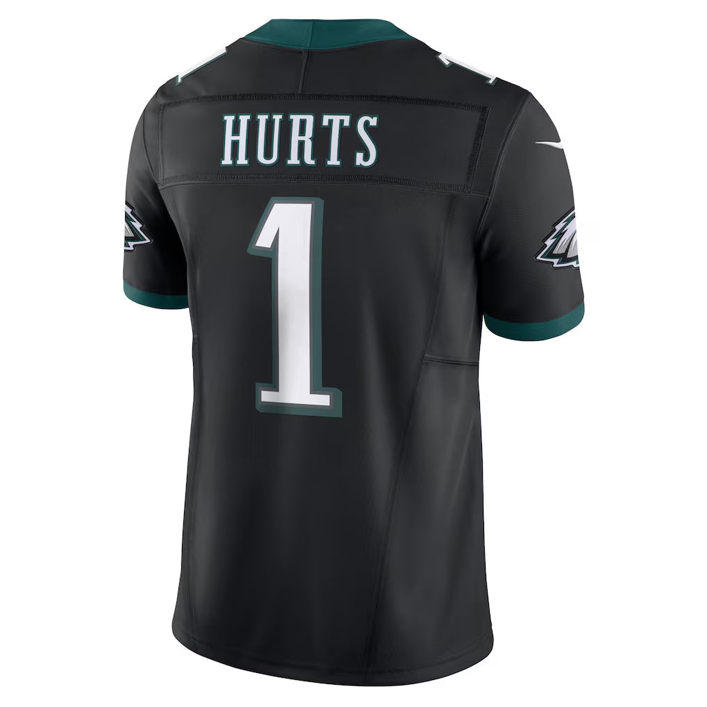 Jdoa P.Eagles #1 Jalen Hurts Player Limited Black Vapor F.U.S.E. Stitched Jerseys