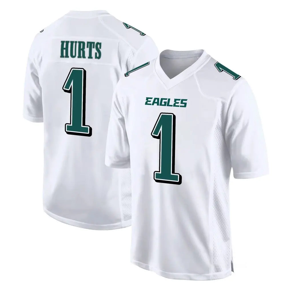 Jdoa P.Eagles #1 Jalen Hurts Player White Tundra Fashion Home Game Stitched Jerseys
