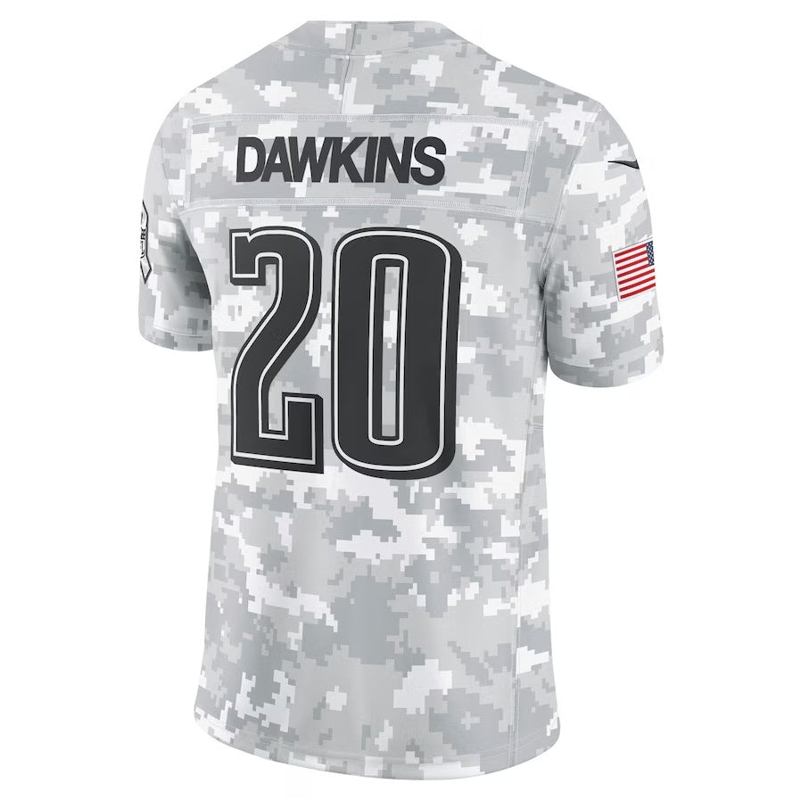 Jdoa P.Eagles #20 Brian Dawkins Arctic Camo 2024 Salute to Service Retired Player Limited Stitched Jerseys
