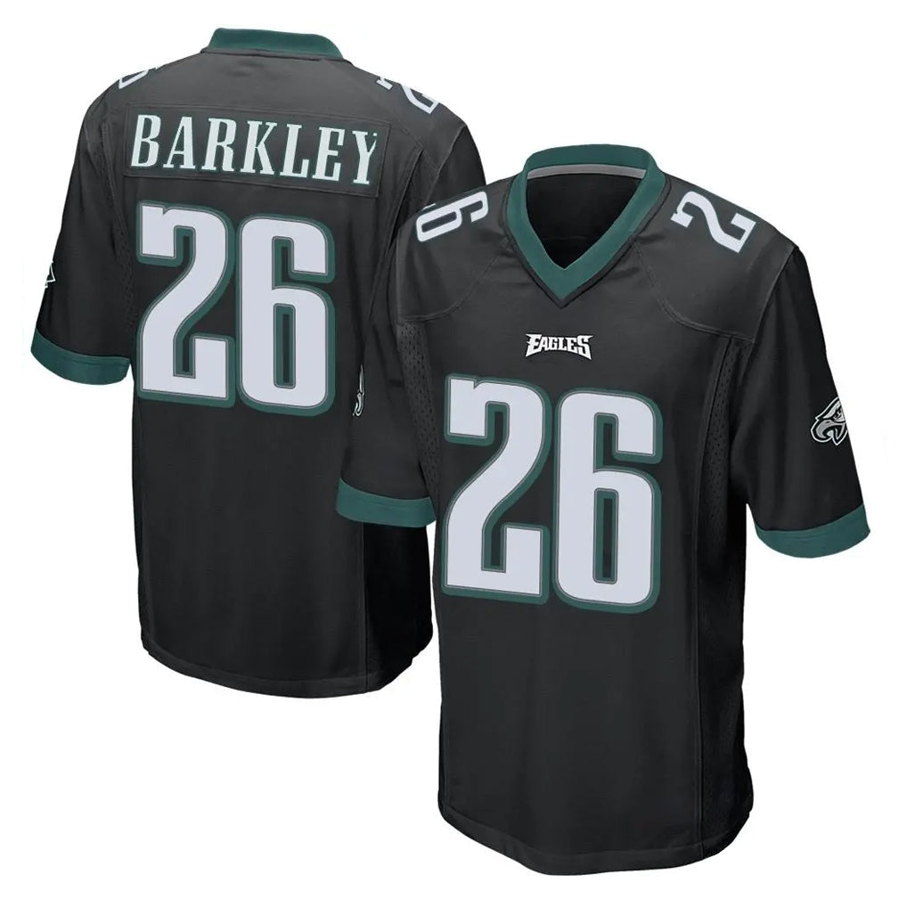 Jdoa P.Eagles #26 Saquon Barkley Player Black Home Game Stitched Jerseys