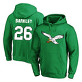 Jdoa P.Eagles #26 Saquon Barkley Player Green Pullover Hoodies Home Game Stitched Jerseys