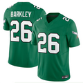 Jdoa P.Eagles #26 Saquon Barkley Player Kelly Green Vapor F.U.S.E. Limited Stitched Jerseys