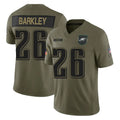 Jdoa P.Eagles #26 Saquon Barkley Player Olive 2025 Salute To Service Limited Stitched Jerseys