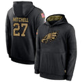 Jdoa P.Eagles #27 Quinyon Mitchell Player Black Military Hoodie Game Stitched Jerseys