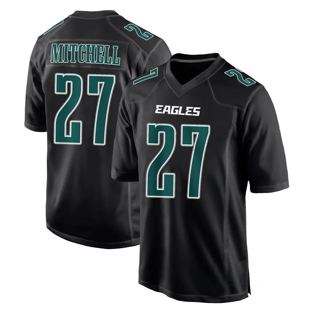 Jdoa P.Eagles #27 Quinyon Mitchell Player Carbon Black Fashion Home Game Stitched Jerseys