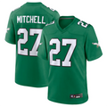 Jdoa P.Eagles #27 Quinyon Mitchell Player Kelly Green Replica Game Stitched Jerseys