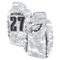 Jdoa P.Eagles #27 Quinyon Mitchell Player Military Hoodie Arctic Camo Salute To Service Stitched Jerseys