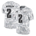 Jdoa P.Eagles #2 Riq Woolen Player Arctic Camo Salute to Service Limited Game Stitched Jerseys