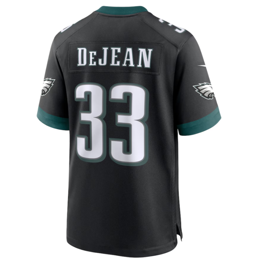 Jdoa P.Eagles #33 Cooper DeJean Black 2024 Draft Alternate Player Game Jersey Stitched American Stitched Jersey