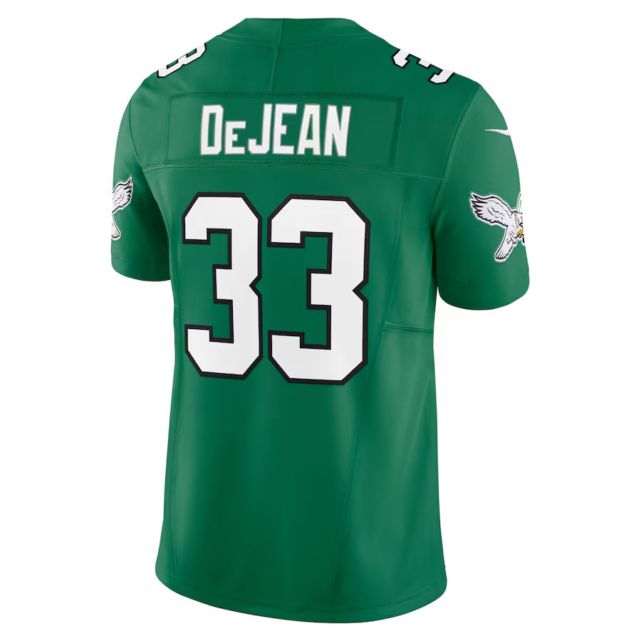 Jdoa P.Eagles #33 Cooper DeJean Player Kelly Green Vapor F.U.S.E. Limited Stitched Jerseys