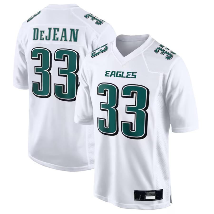 Jdoa P.Eagles #33 Cooper DeJean Player Tundra White Super Bowl LIX Fashion Game Player Stitched Jersey