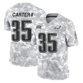 Jdoa P.Eagles #35 Michael Carter II Player Arctic Camo Salute to Service Limited Game Stitched Jerseys