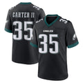 Jdoa P.Eagles #35 Michael Carter II Player Black Game Home Stitched Jerseys