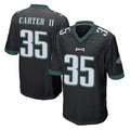 Jdoa P.Eagles #35 Michael Carter II Player Black Home Game Stitched Jerseys