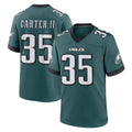 Jdoa P.Eagles #35 Michael Carter II Player Green Home Game Stitched Jerseys