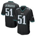 Jdoa P.Eagles #51 Cam Jurgens Player Black Home Game Stitched Jerseys