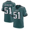 Jdoa P.Eagles #51 Cam Jurgens Player Green Home Game Stitched Jerseys