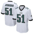 Jdoa P.Eagles #51 Cam Jurgens Player White Home Game Stitched Jerseys