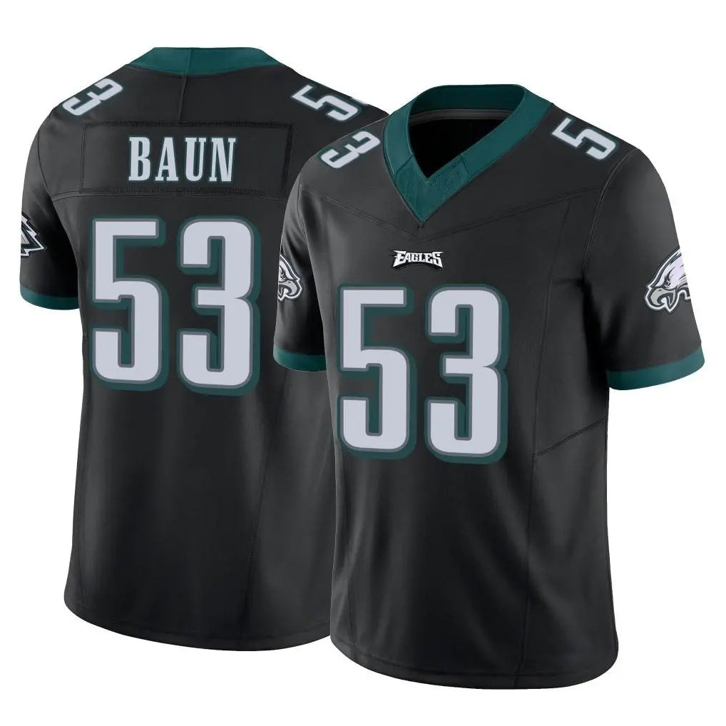 Jdoa P.Eagles #53 Zack Baun Player Black Limited Vapor F.U.S.E. Home Game Stitched Jerseys