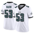 Jdoa P.Eagles #53 Zack Baun Player White Limited Vapor F.U.S.E. Home Game Stitched Jerseys