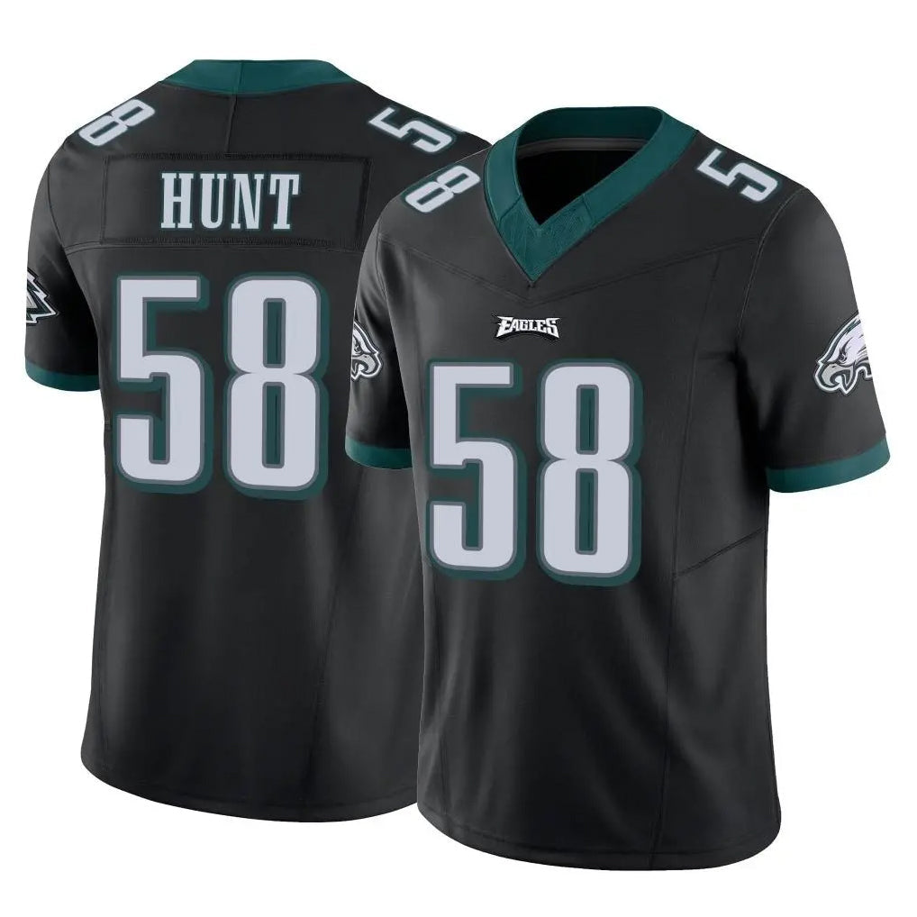 Jdoa P.Eagles #58 Jalyx Hunt Player Black Limited Vapor F.U.S.E. Home Game Stitched Jerseys
