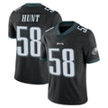 Jdoa P.Eagles #58 Jalyx Hunt Player Black Limited Vapor Untouchable Home Game Stitched Jerseys