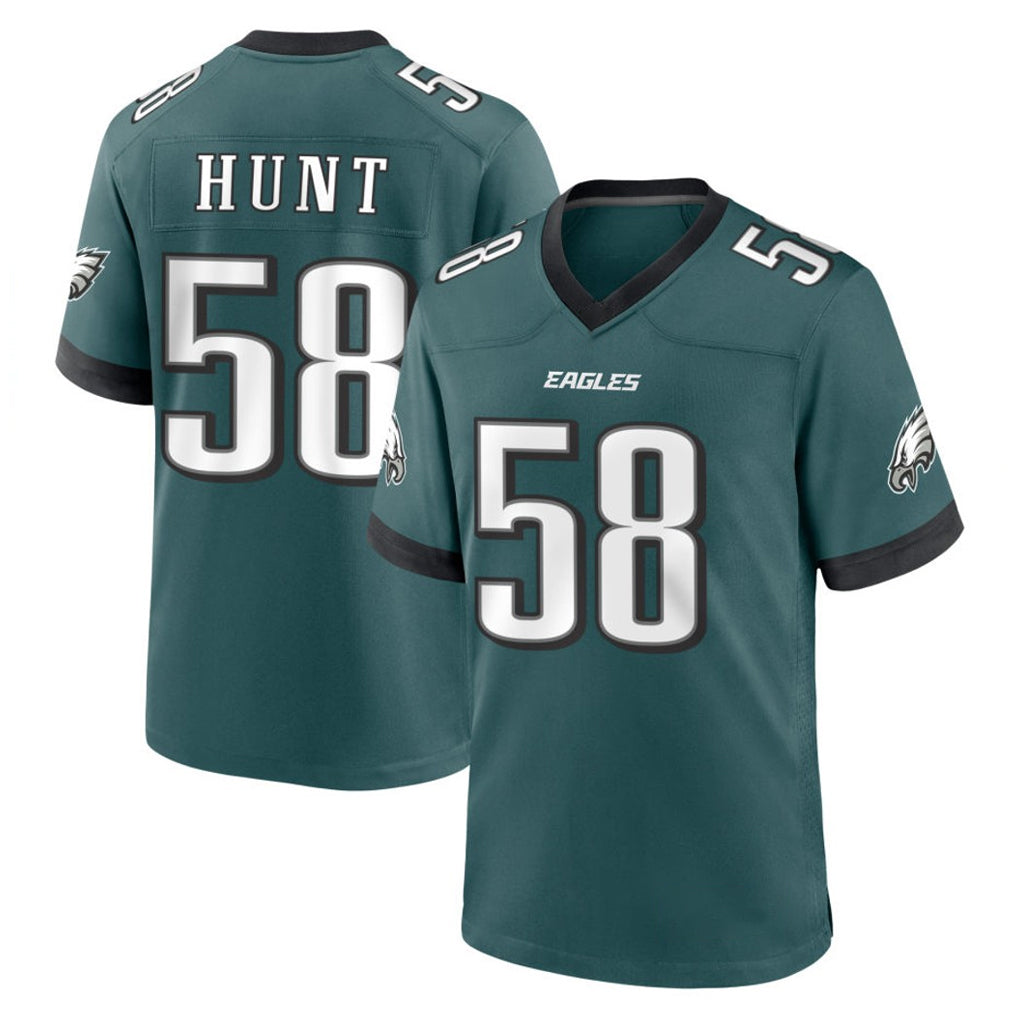 Jdoa P.Eagles #58 Jalyx Hunt Player Green Home Game Stitched Jerseys