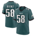 Jdoa P.Eagles #58 Jalyx Hunt Player Green Home Game Stitched Jerseys