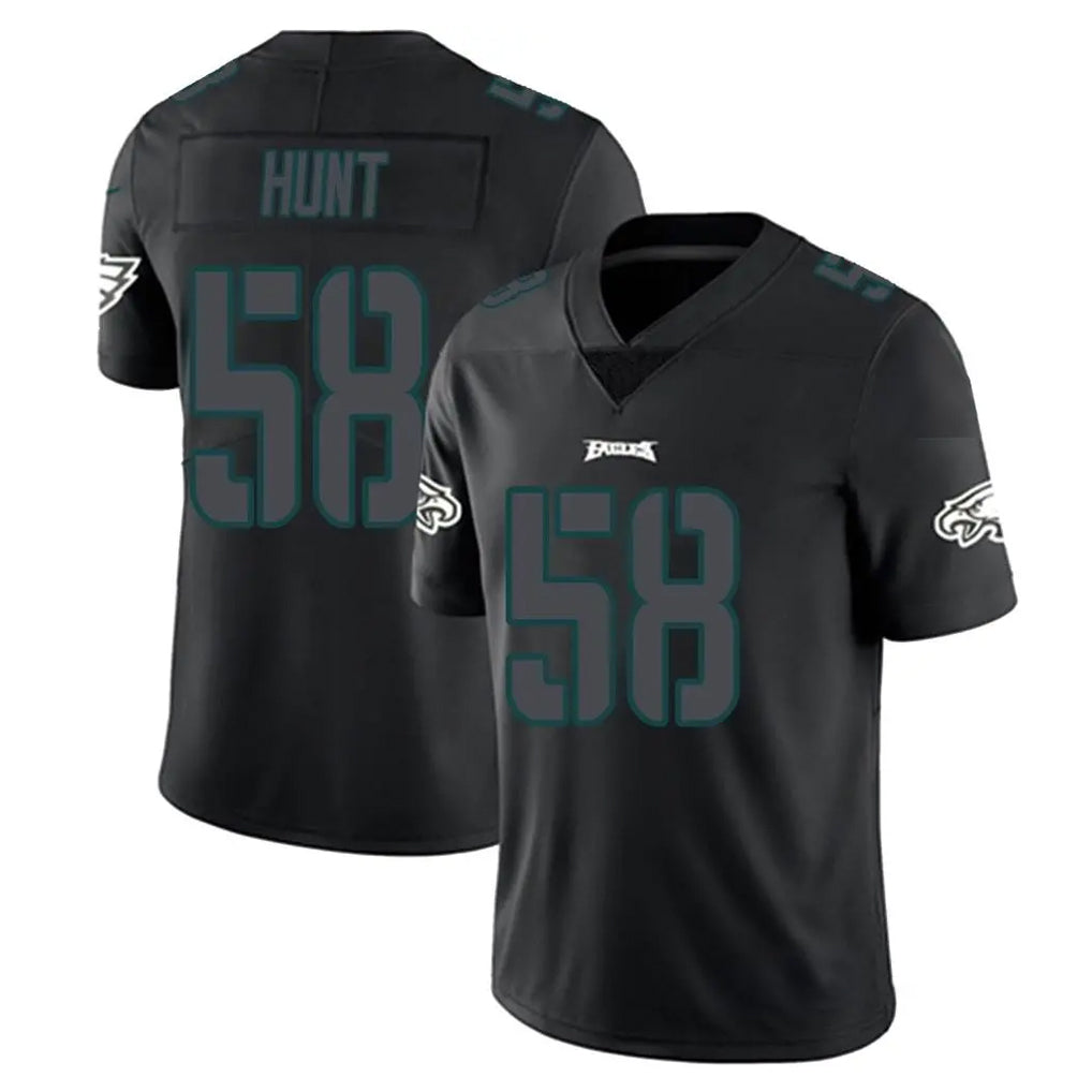 Jdoa P.Eagles #58 Jalyx Hunt Player Limited Black Impact Home Game Stitched Jerseys