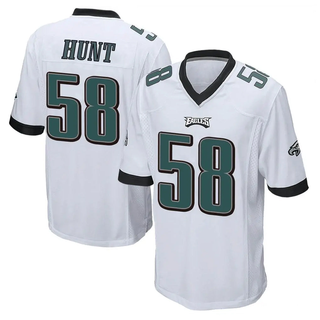 Jdoa P.Eagles #58 Jalyx Hunt Player White Home Game Stitched Jerseys