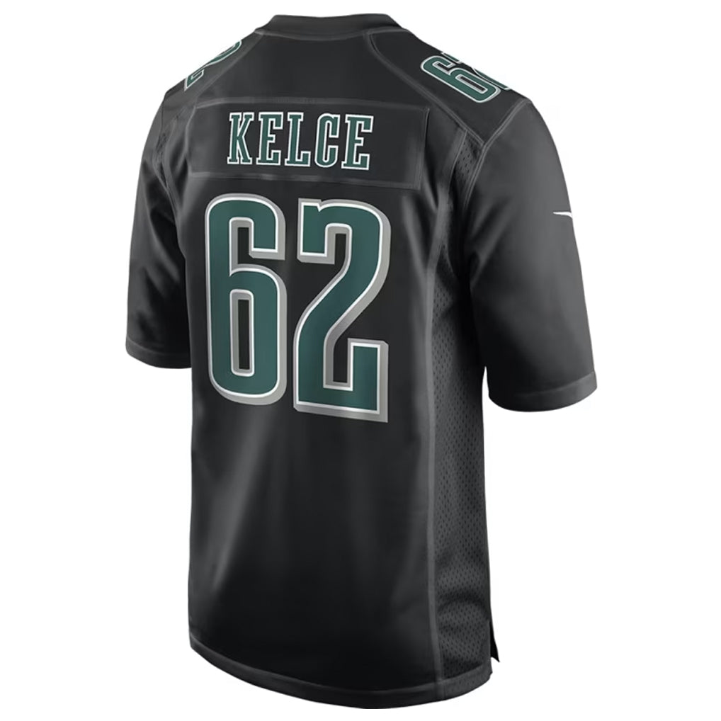 Jdoa P.Eagles #62 Jason Kelce Player Carbon Black Fashion Game Stitched Jerseys