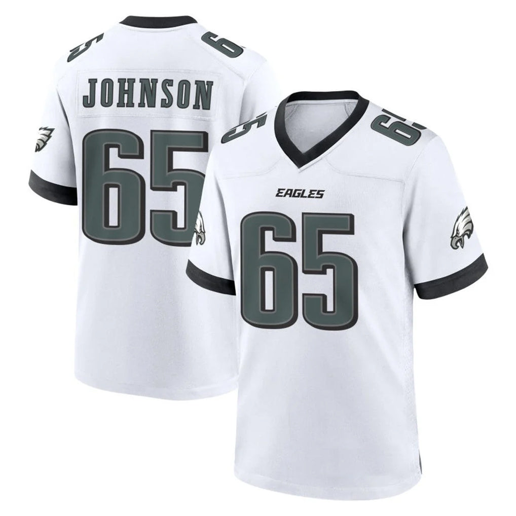 Jdoa P.Eagles #65 Lane Johnson Player White Game Home Stitched Jerseys