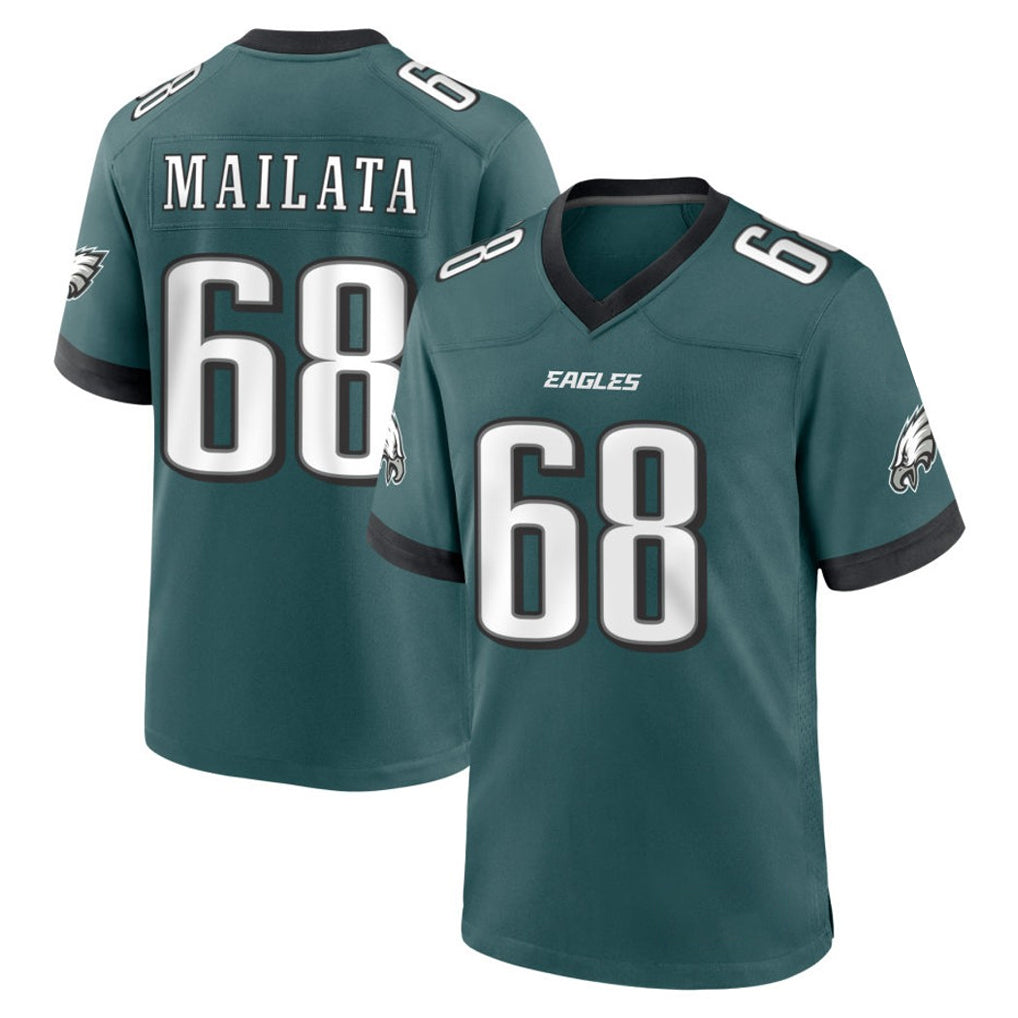 Jdoa P.Eagles #68 Jordan Mailata Player Green Home Game Stitched Jerseys