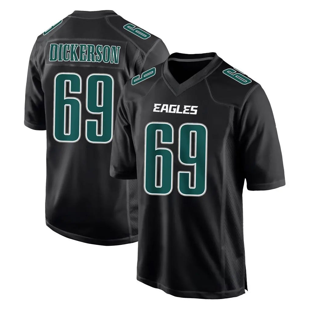Jdoa P.Eagles #69 Landon Dickerson Player Carbon Black Fashion Home Game Stitched Jerseys