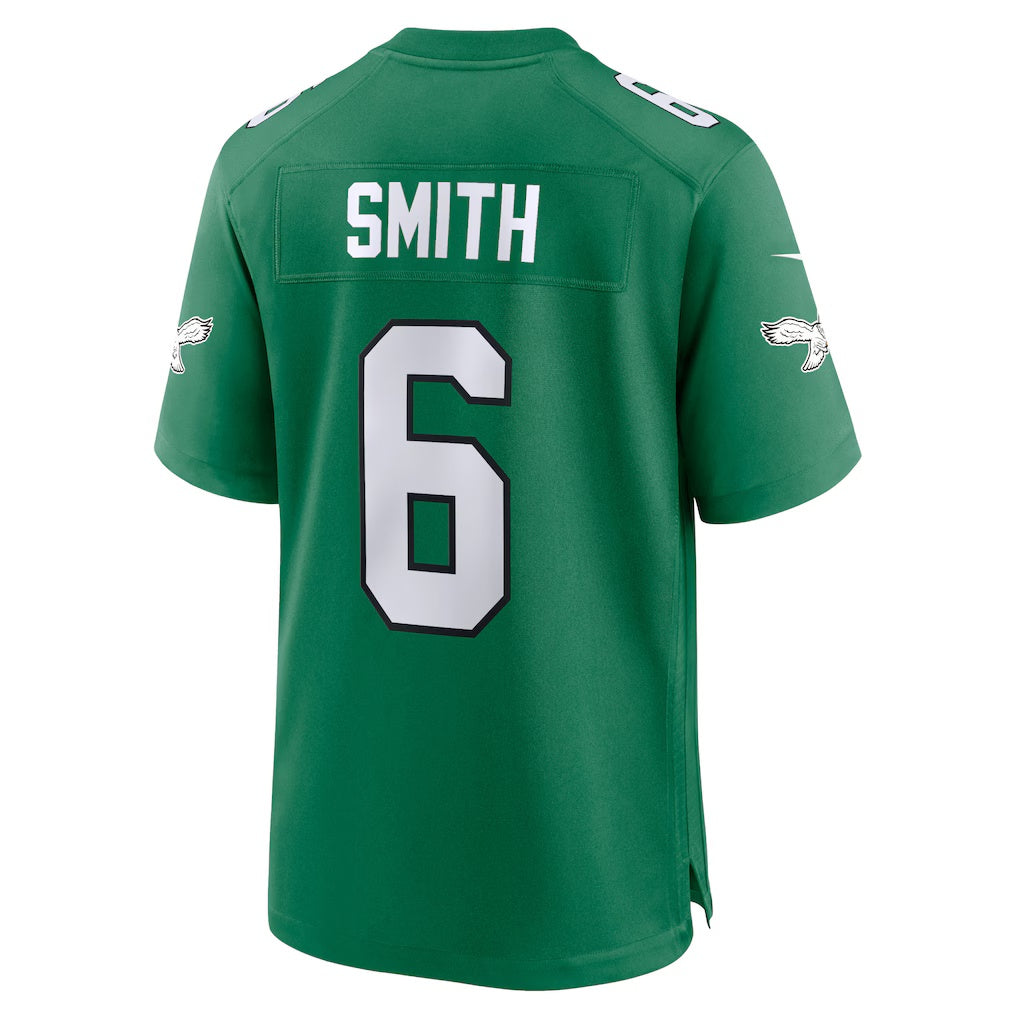 Jdoa P.Eagles #6 DeVonta Smith Kelly Green Alternate Game Player Stitched Jerseys